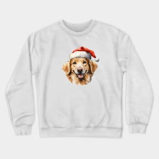 Golden Retirever Dog Christmas New Year Mood Crewneck Sweatshirt